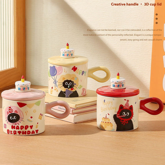 Gift Box With Hand Gift Birthday Gift Breakfast Cup