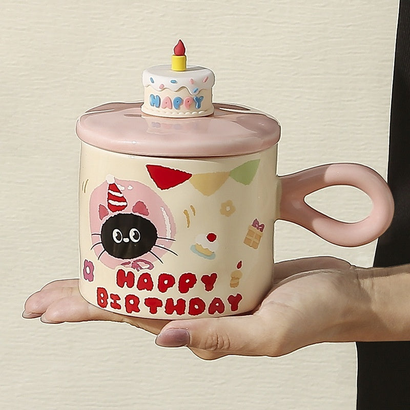 Gift Box With Hand Gift Birthday Gift Breakfast Cup