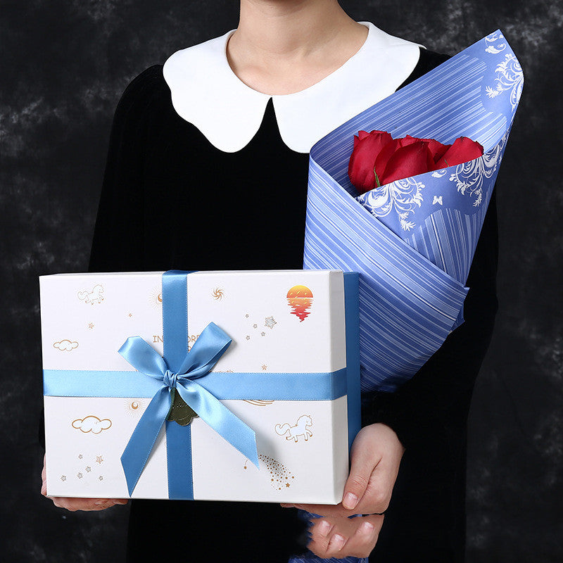 Prince Charming Gift Printed Gift Box Bow Gift Box