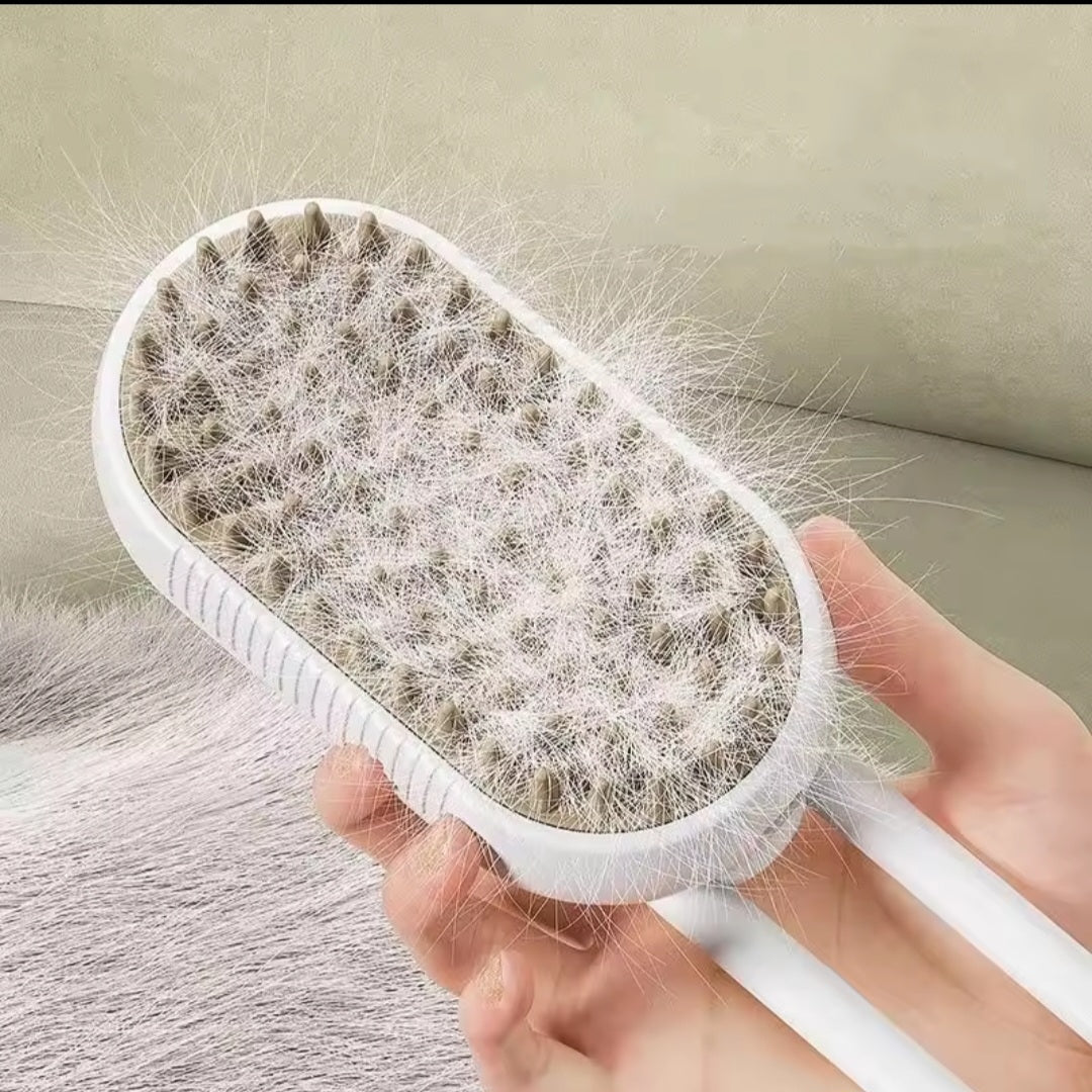 Pet Spray Massage Brush – 2-in-1 Grooming & Bath Tool