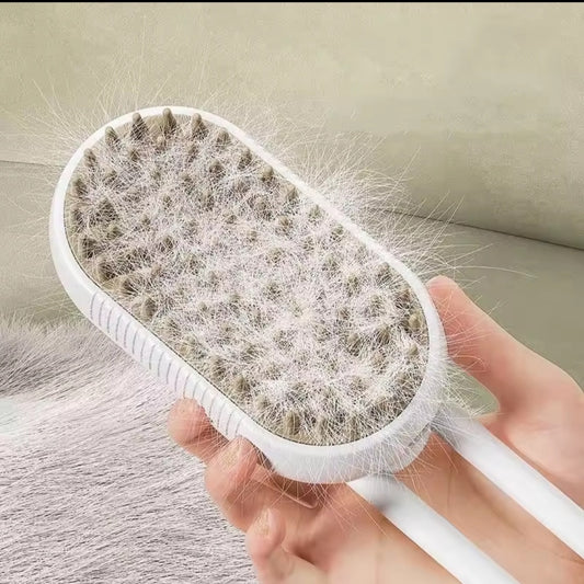 Pet Spray Massage Brush – 2-in-1 Grooming & Bath Tool