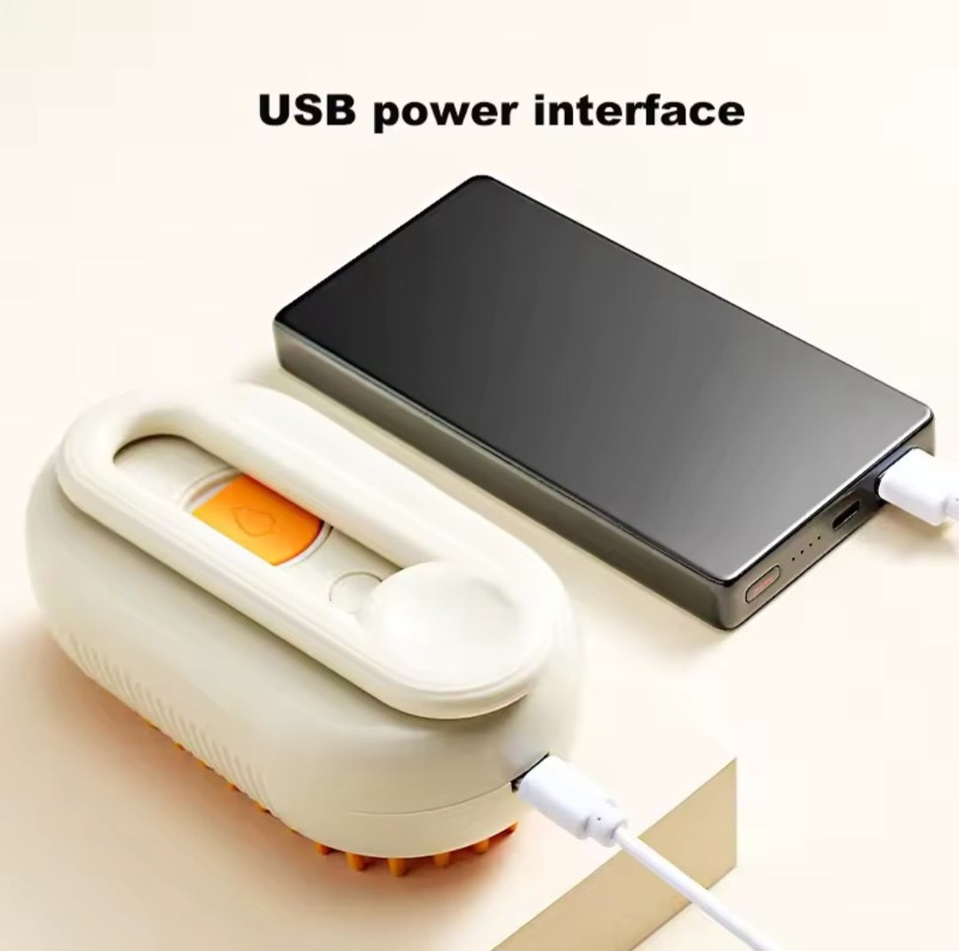 Pet Spray Massage Brush – 2-in-1 Grooming & Bath Tool